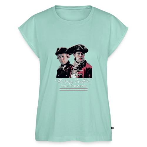 The Grey Bros - Cool As Dammit - Women's Premium Roll Up Sleeve T-Shirt