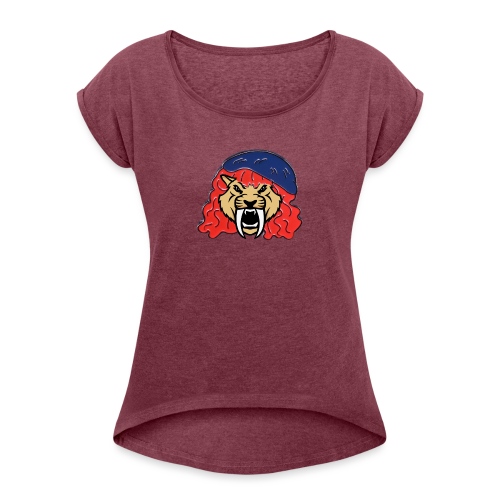 Molly Weasley Sabre Tooth Tiger - Women's Roll Cuff T-Shirt