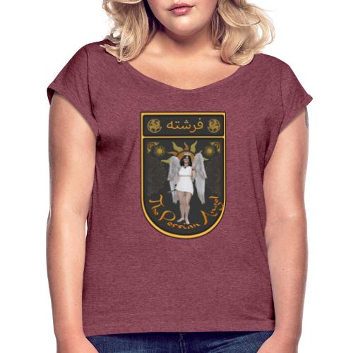 Persian Angel Anahita - Farsi Angel - Women's Roll Cuff T-Shirt
