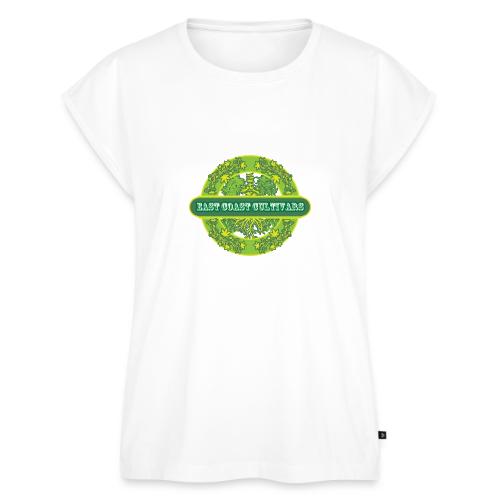 ECC logo - Women's Premium Roll Up Sleeve T-Shirt