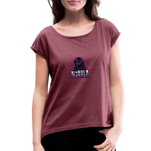 Neon Galaxy 3 - Women's Roll Cuff T-Shirt