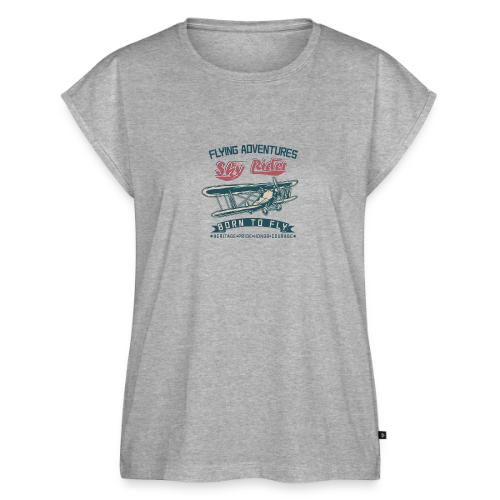 Flying Adventures - Born to Fly - Women's Premium Roll Up Sleeve T-Shirt