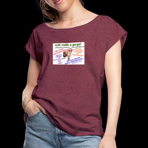 Original Cult Radio Myspace Ad - Women's Roll Cuff T-Shirt