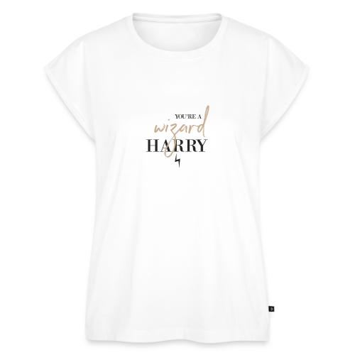 Yer A Wizard Harry - Women's Premium Roll Up Sleeve T-Shirt