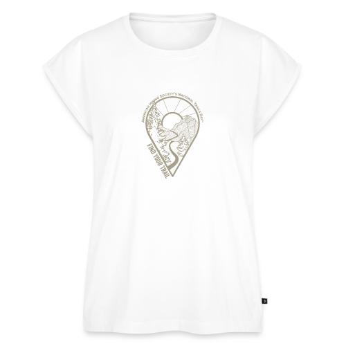 Find Your Trail Location Pin: National Trails Day - Women's Premium Roll Up Sleeve T-Shirt