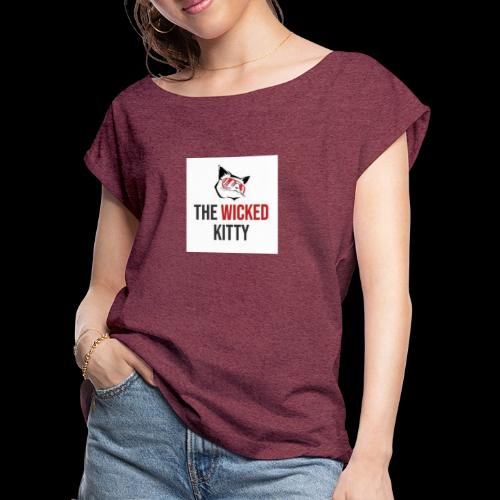 The Wicked Kitty - Women's Roll Cuff T-Shirt