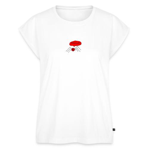 Bonjour Spider, Black Outline (tshirts) - Women's Premium Roll Up Sleeve T-Shirt