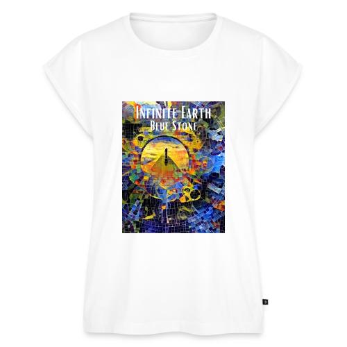 Infinite Earth: Blue Stone - Women's Premium Roll Up Sleeve T-Shirt
