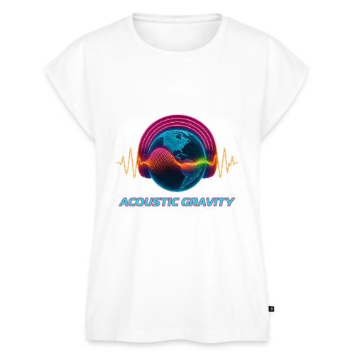 Earth's Headphones - Women's Premium Roll Up Sleeve T-Shirt