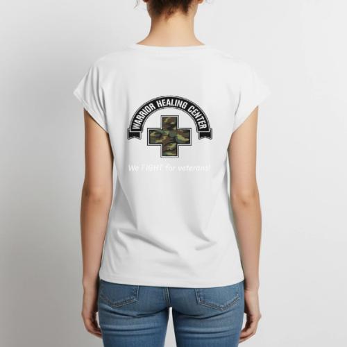 FIGHT2b - Women's Premium Roll Up Sleeve T-Shirt