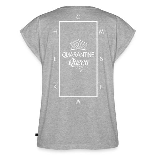Quarantine Queen - Women's Premium Roll Up Sleeve T-Shirt