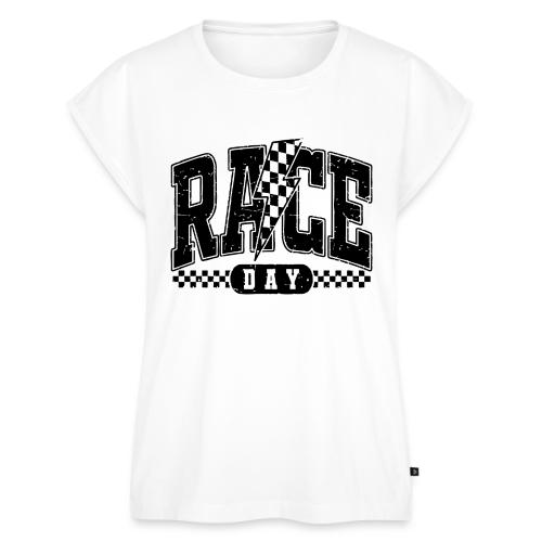 raceday bolt - Women's Premium Roll Up Sleeve T-Shirt