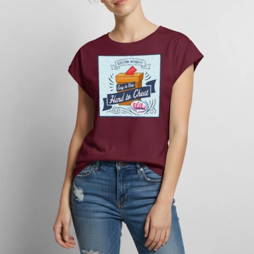 Election Integrity - Women's Premium Roll Up Sleeve T-Shirt