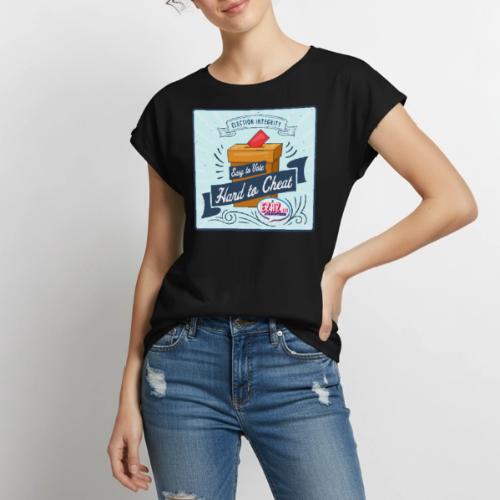 Election Integrity - Women's Premium Roll Up Sleeve T-Shirt