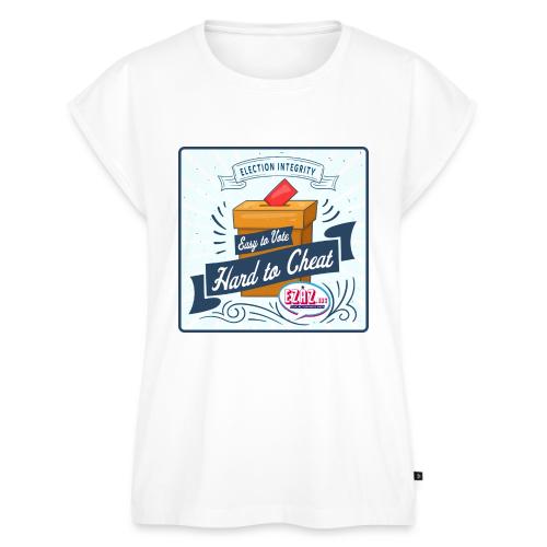 Election Integrity - Women's Premium Roll Up Sleeve T-Shirt