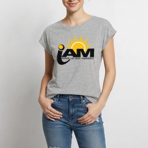 I AM - Women's Premium Roll Up Sleeve T-Shirt