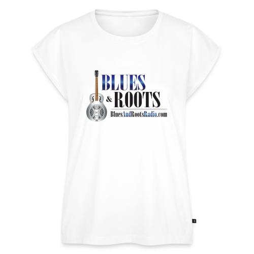 Blues & Roots Radio Logo - Women's Premium Roll Up Sleeve T-Shirt