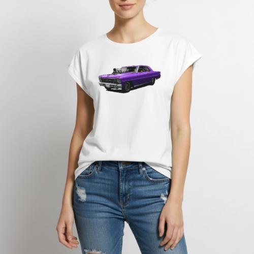 Nova Race car - Women's Premium Roll Up Sleeve T-Shirt