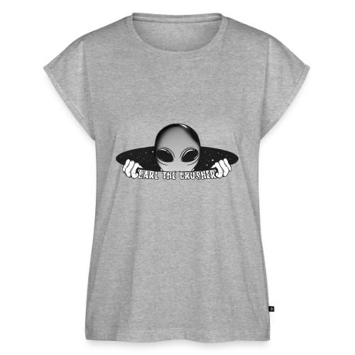 Coming Through Clear - Carl the Crusher - Women's Premium Roll Up Sleeve T-Shirt