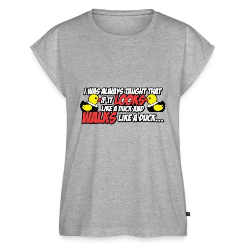 If It Looks Like a Duck - Women's Premium Roll Up Sleeve T-Shirt