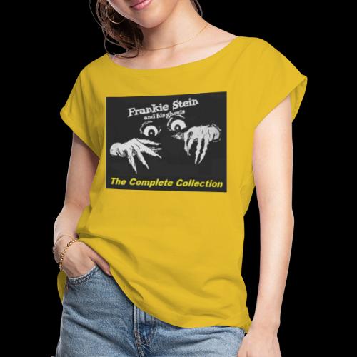 Frankie Stein & The Ghouls Roku App Logo - Women's Roll Cuff T-Shirt