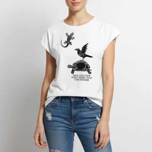 Real Doctors ... Exotic - Women's Premium Roll Up Sleeve T-Shirt