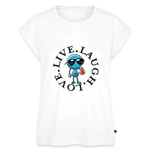 Circle Remember to live laugh love - Women's Premium Roll Up Sleeve T-Shirt