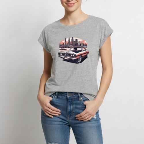Charger RT - Women's Premium Roll Up Sleeve T-Shirt