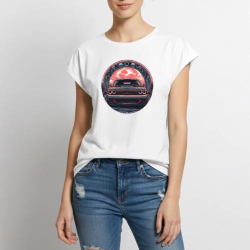 Challenger Haloween - Women's Premium Roll Up Sleeve T-Shirt