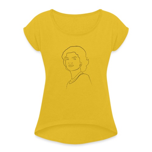 Jackie Kennedy - Women's Roll Cuff T-Shirt