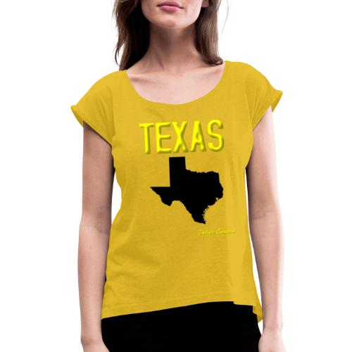 TEXAS YELLOW - Women's Roll Cuff T-Shirt