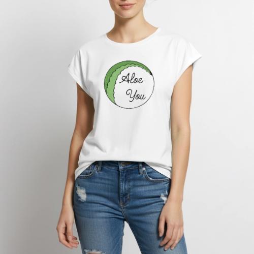 Aloe you, I love you - Women's Premium Roll Up Sleeve T-Shirt