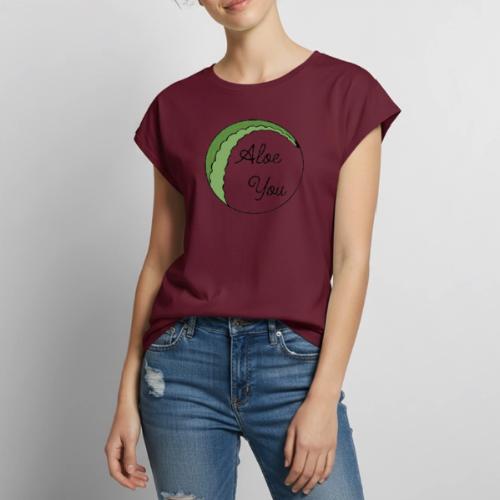 Aloe you, I love you - Women's Premium Roll Up Sleeve T-Shirt