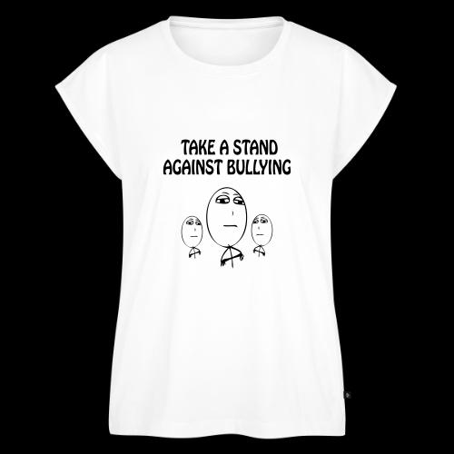 TAKE A STAND (S) - ONE COLOR - Women's Premium Roll Up Sleeve T-Shirt
