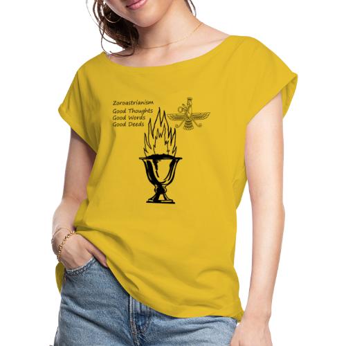 Zoroastrianism No.1 - Women's Roll Cuff T-Shirt