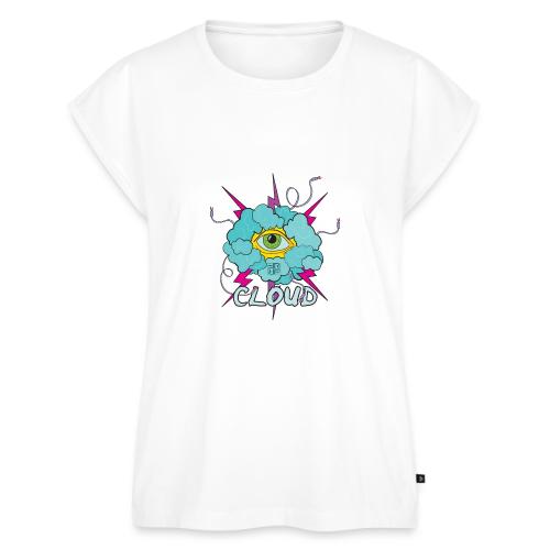 CLOUD- Robyn Ferguson - Women's Premium Roll Up Sleeve T-Shirt