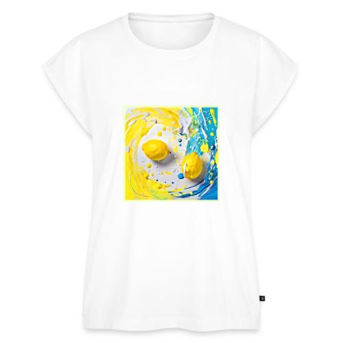 Lemons in a Splash - Women's Premium Roll Up Sleeve T-Shirt