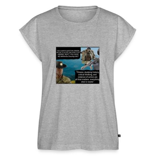 Military discipline - Women's Premium Roll Up Sleeve T-Shirt