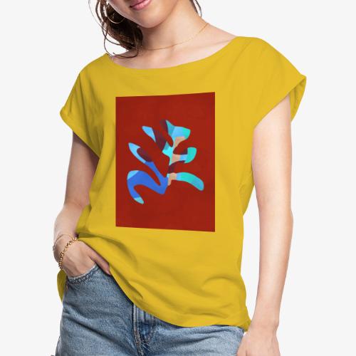 Nature geometry #art print - Women's Roll Cuff T-Shirt