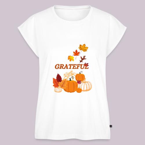 Grateful - Women's Premium Roll Up Sleeve T-Shirt