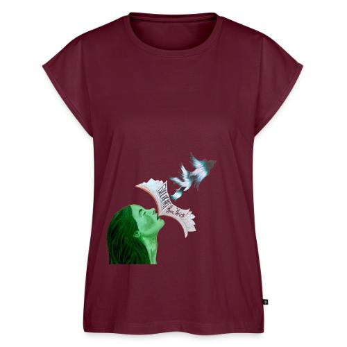 Full Heart Free Voice Cover Art Cut Out - Women's Premium Roll Up Sleeve T-Shirt