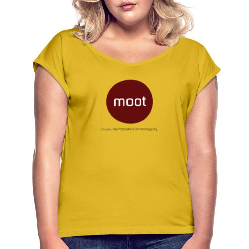 Mootball Logo - Women's Roll Cuff T-Shirt