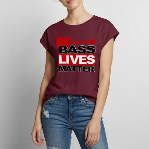 BASS LIVES MATTER - Women's Premium Roll Up Sleeve T-Shirt