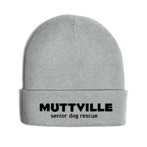 Muttville - Knit Cap with Cuff Print