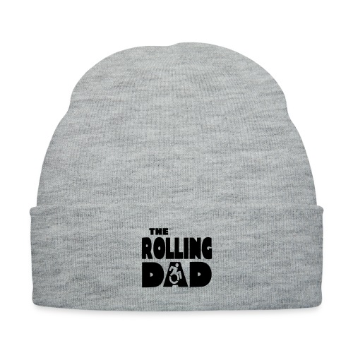 Rolling dad in a wheelchair - Knit Cap with Cuff Print