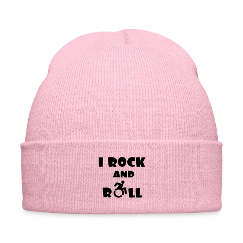 I rock and roll in my wheelchair, Music Humor * - Knit Cap with Cuff Print