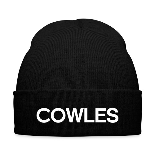 Cowles Text Only - Knit Cap with Cuff Print