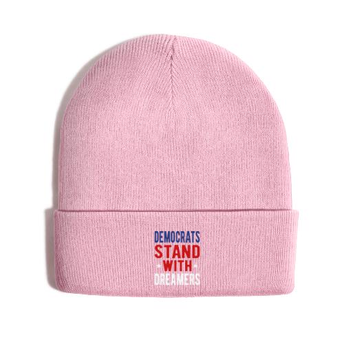 Dems Stand with Dreamers - Knit Cap with Cuff Print