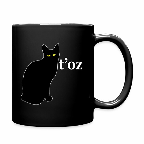 Sarcastic Black Cat Pet - Egyptian I Don't Care. - Full Color Mug
