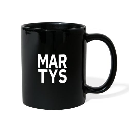 martys white block front only - Full Color Mug